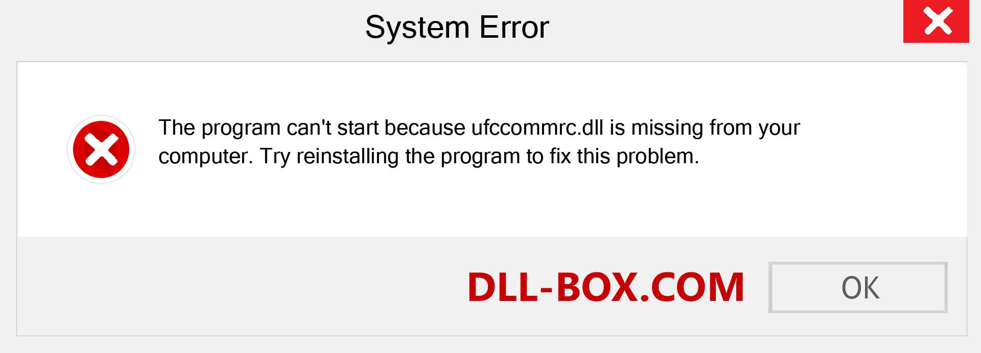  ufccommrc.dll file is missing?. Download for Windows 7, 8, 10 - Fix  ufccommrc dll Missing Error on Windows, photos, images